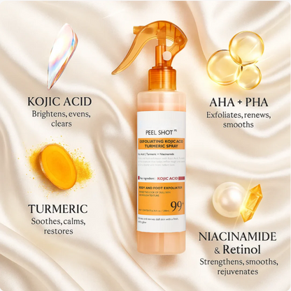 Solivène™ Peel Shot Keratin Care Kojic Acid Turmeric Spray