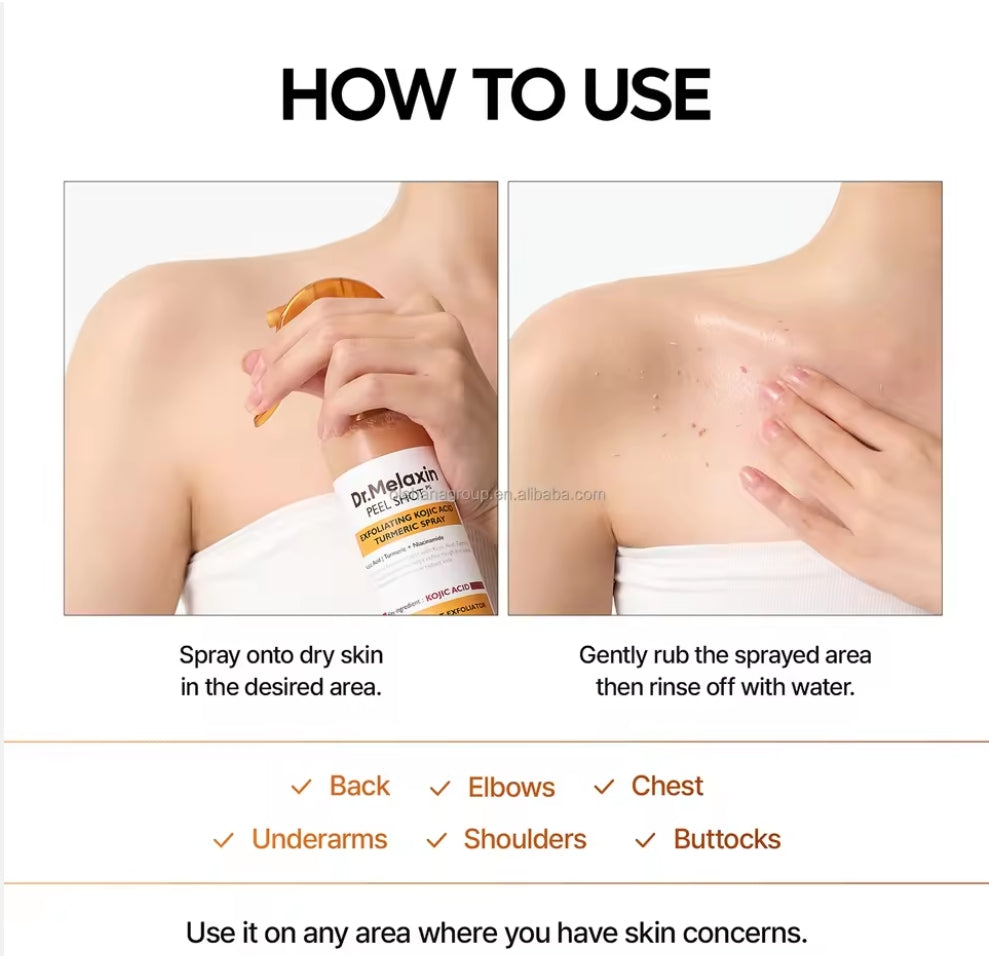 Solivène™ Peel Shot Keratin Care Kojic Acid Turmeric Spray